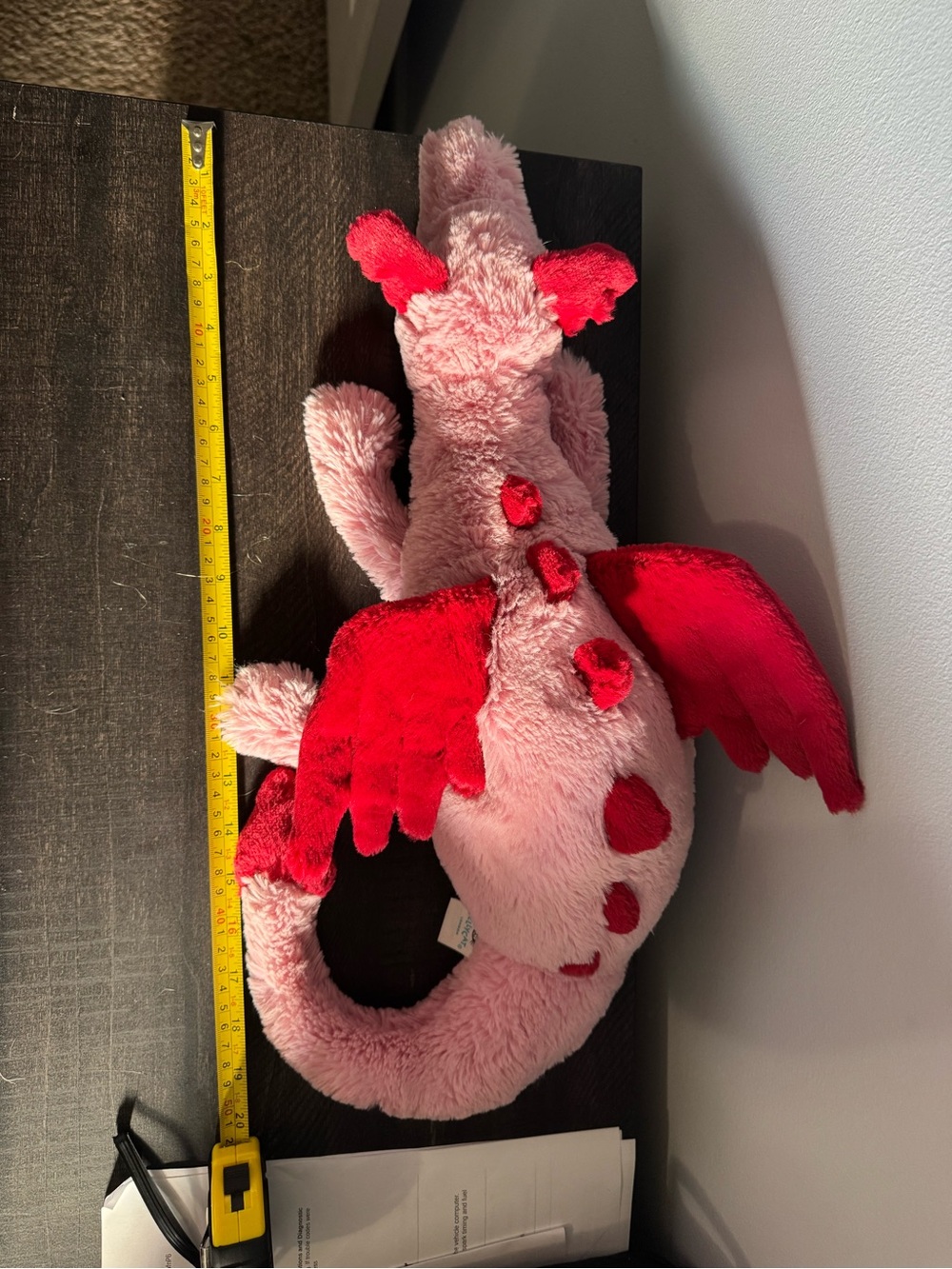 Large heart dragon jellycat